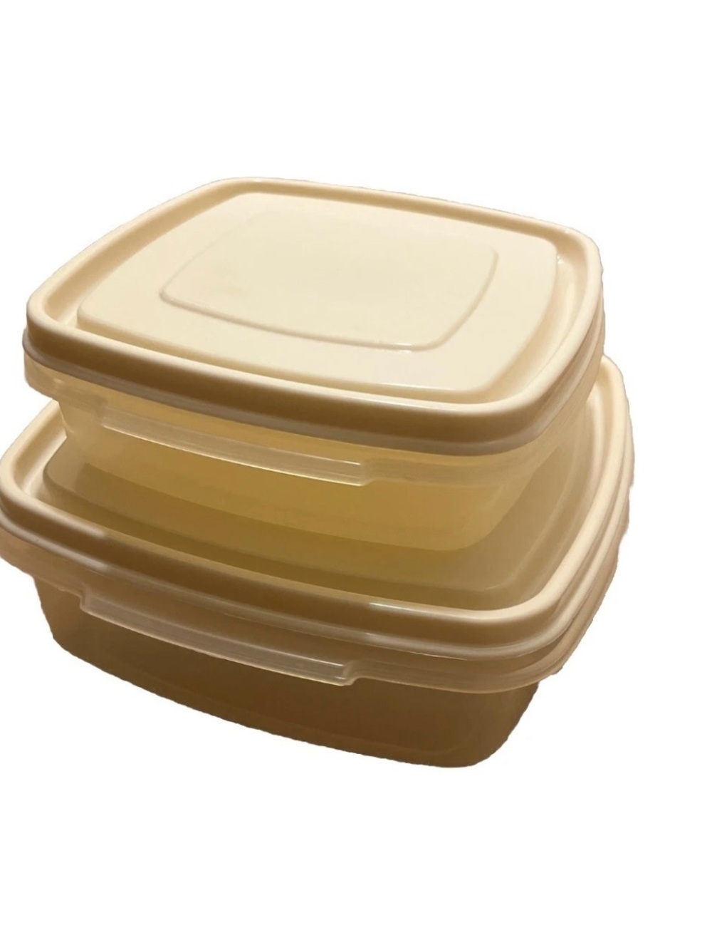 Vintage Rubbermaid Set Of 2 Servin Saver Kitchen Storage Containers 2 Cup /5 Cup